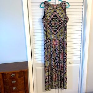 Print maxi dress